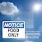Signmission Food Only, 7 in W x Rectangle, Vinyl Decal OS-2PACK-NS-D-57-L-12826 - alternate 2
